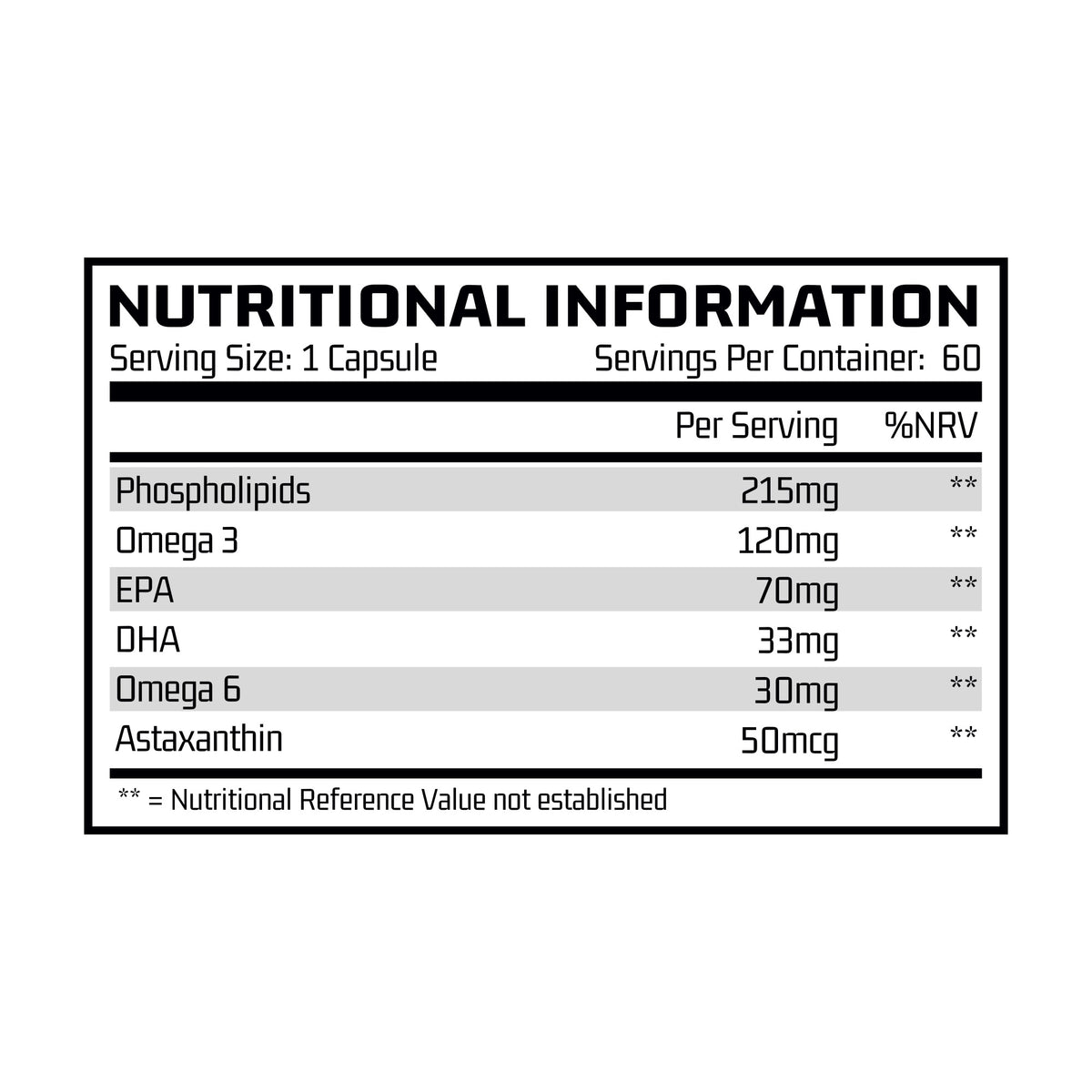 Krill Oil Softgels (60 Servings) Chemical Warfare