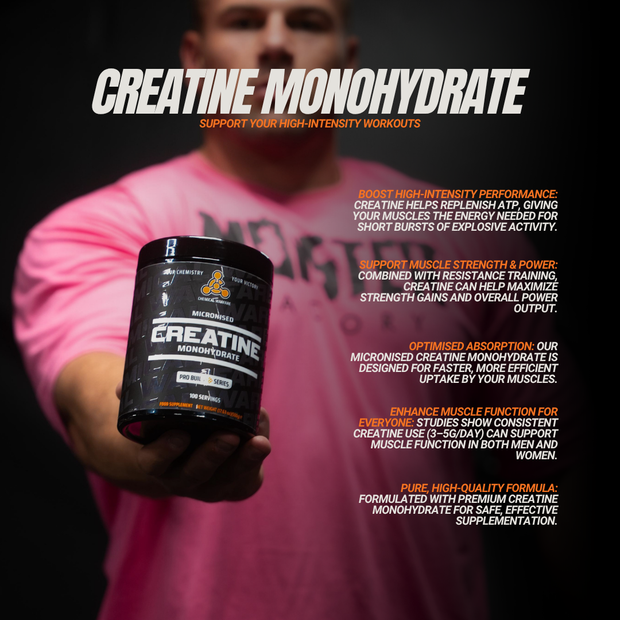 Micronised Creatine Monohydrate 250g & 500g.