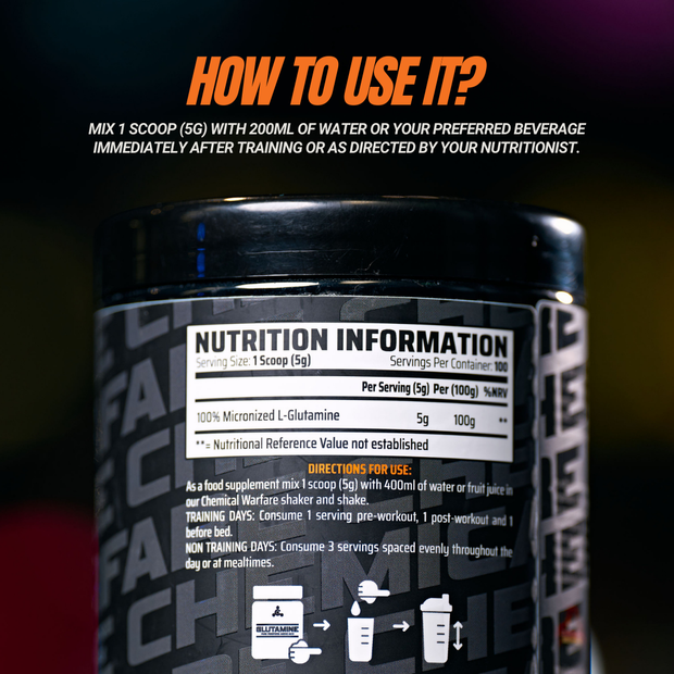 Micronised L Glutamine 500g