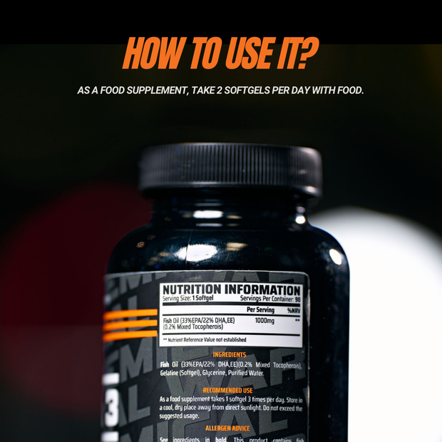 Omega 3 - High Strength (330 EPA 220 DHA) (90 or 45s Soft Gels)