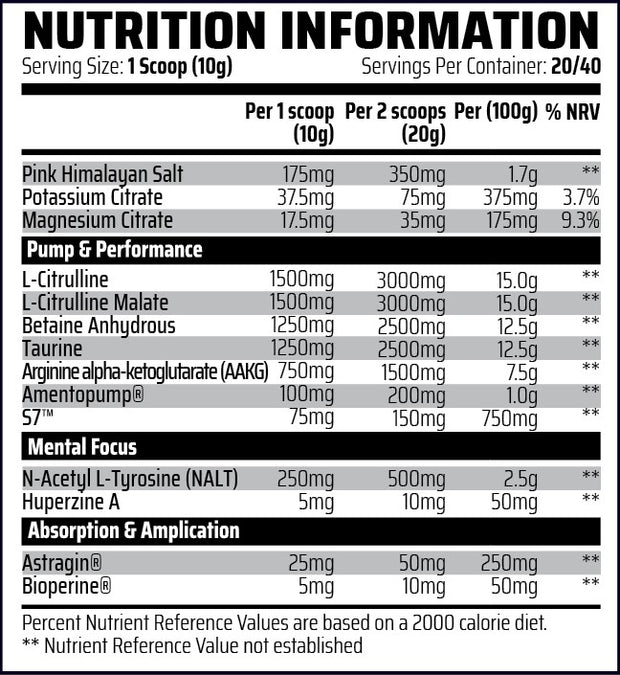 Nitro Pump™ - Non-Stim Nootropic Pump (40 Servings)
