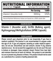 Vitamin C - 1000MG (120 Servings)