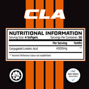 CLA Softgels - 4000mg Conjugated Lonoleic Acid (30 Servings)