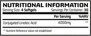 CLA Softgels - 4000mg Conjugated Lonoleic Acid (30 Servings)