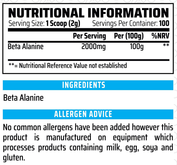 Beta Alanine - Increase Physical Performance